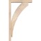 Ekena Millwork Thorton Block Smooth Bracket w/ Offset Brace, Douglas Fir, 3 1/2"W x 16"D x 28"H BKT0402X16X28THR05SDF - alternate 4
